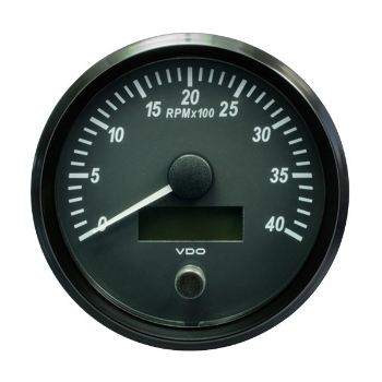 Picture of A2C3832800030 - Tachometer - SingleViu 100mm 4000 Rpm 12V/24V