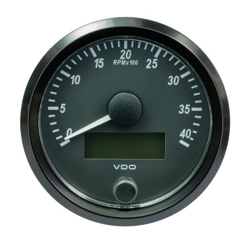 Picture of A2C3832990001 - Tachometer - SingleViu 80mm 4000 Rpm 12V/24V (Gauge Only)