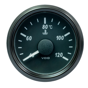 Picture of A2C3833320001 - Temperature Gauge - SingleViu 52mm 12V/24V 40°C - 120°C Coolant (Gauge Only)