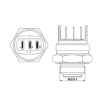 Picture of FS2076 - Fan Switch - Audi - Ford - Land Rover - Mercedes - Opel -Porsche - Volkswagen (Double Fan)