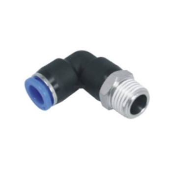 Picture of P69M128 - Male Elbow - 12 mm Outer Diameter - Plastic Tube - 1/2" Thread 