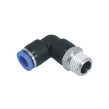 Picture of P69M802 - Male Elbow - 8 mm Outer Diameter - Plastic Tube - 1/8" Thread