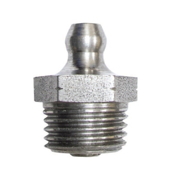 Picture of GN21 - Grease Nipple 1/4" BSP Imperial Thread Straight 180 degrees