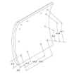 Picture of 4515+1MM/501 - Brake Lining - Single Oversize - Propar - 419mm x 178mm -  12 Holes - Meritor TSA 501