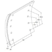 Picture of BC36-STD/501 - Brake Lining - Standard Size - BPW - 420mm x 180mm - 10 Holes TSA 501