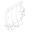 Picture of 4602DNA - Brake Lining - Standard Size - Iveco/Samil - 381mm x 178mm - 12 Holes