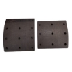 Picture of VL81/82/1XXDNA - Brake Lining - Double Oversize - Volvo Bus - 394mm x 254mm x 18.6/15.6mm - 9/12 H