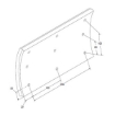 Picture of VL81/82/1XXDNA - Brake Lining - Double Oversize - Volvo Bus - 394mm x 254mm x 18.6/15.6mm - 9/12 H
