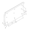Picture of VL81/82/1XXDNA - Brake Lining - Double Oversize - Volvo Bus - 394mm x 254mm x 18.6/15.6mm - 9/12 H