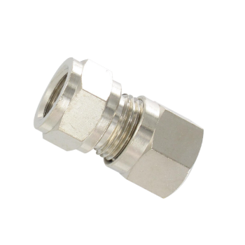 Picture of 2021038 - Adaptor Straight Female - Compression Fittings - 10mm Tube To 3/8" Female Thread - Brass