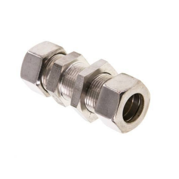 Picture of 2041500 - Bulkhead - Compression Fittings - 15mm Tube To 15mm Tube - Brass