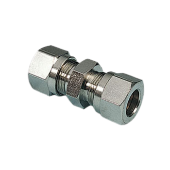Picture of 2031000 - Connector Straight Line - Compression Fittings - 10mm Tube To 10mm Tube - Brass