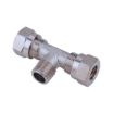 Picture of 2071212 - Tee Piece Male - Compression Fittings - 12mm Tube  To Tube with  1/2" Male Tee - Brass