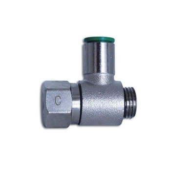 Picture of 2904M5 - Flow Control Uni-Directional - Flow Control Fittings - 4mm Tube To M5 Male Thread - Brass