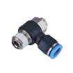 Picture of ISCA06-02 - Speed Controller Elbow without Handwheel - Flow Control Fitting - 6mm Tube to 1/4" Male Thread 