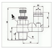Picture of ISS06-01 - Speed Controller Valve Rotating - Flow Control Fitting - 6mm Tube To 1/8" Male Thread - Technopolymer