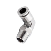 Picture of IPLT04-M5 - Elbow Male - Metal Push-in Fitting - 4mm Tube To M5 Male Thread - Nickel Plated Brass