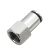 Picture of IPCFT10-04 - Stud Female - Metal Push-in Fitting - 10mm Tube To 1/2" Female Thread - Nickel Plated Brass