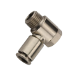 Picture of IPHT08-01 - Banjo Single - Push-In Fitting - 8mm Tube To 1/8" Male Thread - Nickel Plated Brass
