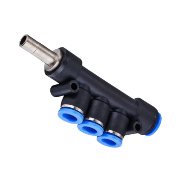 Picture of IPKJ10 - Distributor Stem - Push-In Fitting - 10mm Tube To 10mm Stem and 10mm Tube Distributor - Technopolymer