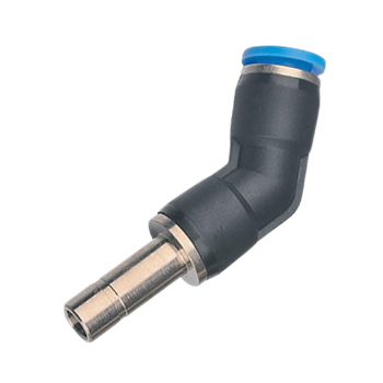 Picture of IPLJ45 10 - Elbow Male 45 Degree - Push-In Fitting - 10mm Tube To 10mm Stem - Technopolymer