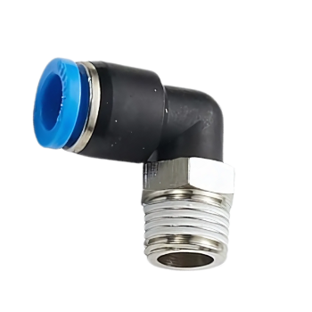 Picture of IPLN06-02 - Elbow Male - Push-In Fitting - 6mm Tube To 1/4" Male Thread - Technopolymer