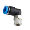 Picture of IPLN16-04 - Elbow Male - Push-In Fitting - 16mm Tube To 1/2" Male Thread - Technopolymer