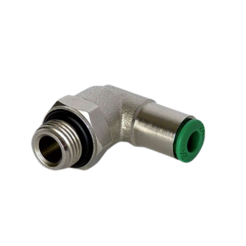 Picture of 220814 - Elbow Paralell Male Swivel - Push-in Fittings - 8mm Tube To 1/4" Male Thread - Brass