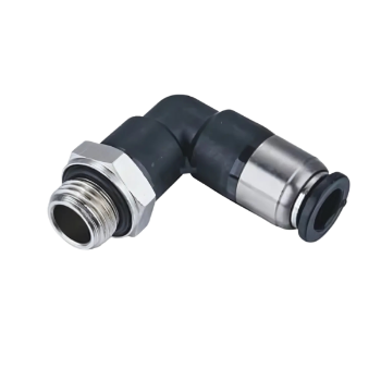 Picture of ISPL06-01 - Elbow - Push-In Fitting - 6mm Tube To 1/8" Male Thread - Polymer & Brass