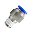 Picture of IPC08-04 - Stud Male - Push-In Fitting - 8mm Tube to 1/2" Male Thread - Technopolymer