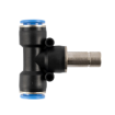 Picture of IPBJ08-06 - Tee Piece Stem - Push-In Fitting - 8mm Tube To 6mm Stem - Technopolymer