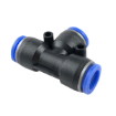 Picture of IPE04 - Tee Piece Tube - Push-In Fitting - 4mm Tube To 4mm Tube with Tube Tee - Technopolymer