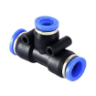 Picture of IPE05 - Tee Piece Tube - Push-In Fitting - 5mm Tube To 5mm Tube with Tube Tee - Technopolymer