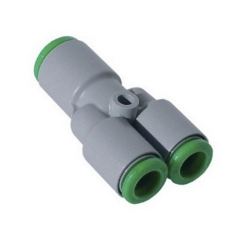 Picture of T230810 - Y-Piece - Push-in Fittings - 8mm Tube To 10mm Tube - Polymer