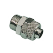 Picture of 301Z0614 - Adaptor Paralell Straight Male - Quick Coupler - 6mm Tube To 1/4" Male Thread - Brass