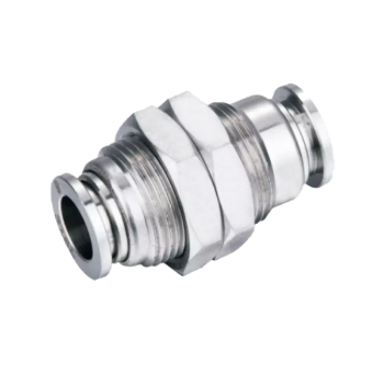 Picture of SSM12 - Bulkhead Union - Stainless Steel Fitting - 12mm Tube To 12mm Tube (M22X1) - Stainless Steel