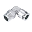 Picture of SSL10-03 - Elbow Male - Stainless Steel Fitting - 10mm Tube To 3/8" Male Thread - Stainless Steel
