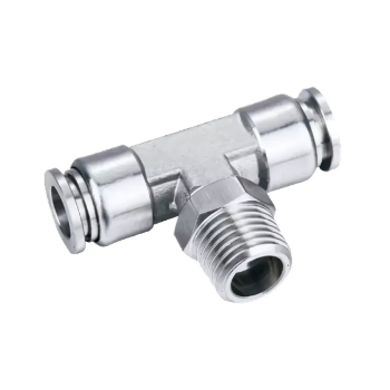 Picture of SSB10-02 - Tee Piece Male - Stainless Steel Fitting - 10mm Tubeto Tube with 1/4" Male Tee - Stainless Steel