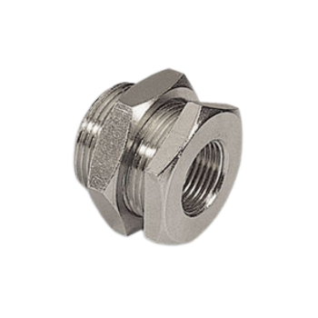 Picture of 12718 - Bulkhead Female - Standard Fittings - 1/8" Female Thread To  - Brass