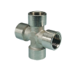 Picture of 11414 - Cross Piece Female - Standard Fittings - 1/4" Female Thread To 1/4" Female Thread - Brass