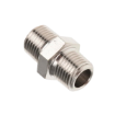 Picture of BC-03T04T - Nipple - Standard Fitting - 3/8" Male Thread To 1/2" Male Thread - Nickel Plated Brass