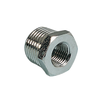 Picture of 1040134 - Reducer Taper Male Female - Standard Fittings - 1" Male Thread To 3/4" Female Thread - Brass
