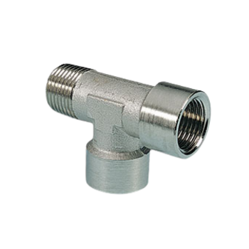 Picture of 11314 - Tee Piece Female - Standard Fittings - 1/4" Male Thread To 1/4" Female Thread with Female Tee - Brass
