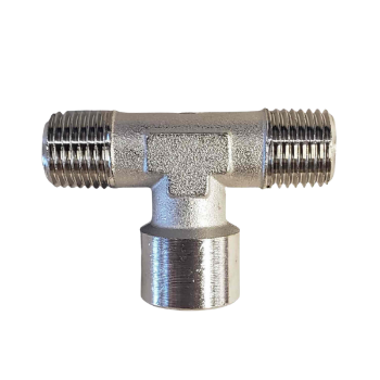 Picture of 11701 - Tee Piece Female - Standard Fittings - 1" Male Thread To 1" Male Thread with Female Tee - Brass