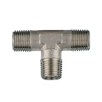 Picture of 11618 - Tee Piece Male - Standard Fittings - 1/8" Male Thread To 1/8" Male Thread with Male Tee - Brass