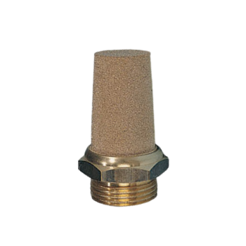 Picture of SBE18 - Cone Type - Hexagonal Base - Silencer - 1/8"  To  - Brass
