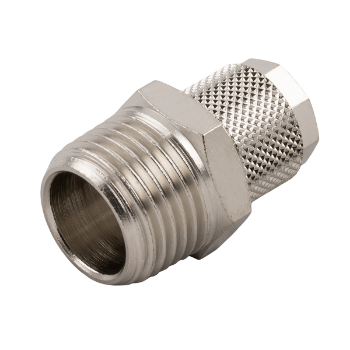 Picture of IBC08-02 - Push-in Fittings - Male Stud - 8mm Tube to 1/4" Male Thread - Brass