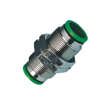 Picture of T101000 - Bulkhead Union - Push-in Fittings - 10mm Tube To 10mm Tube (M20X1) - Polymer & Brass
