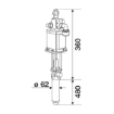 Picture of 90D/51 - Divorced Industrial Pump S. 900, For Industrial & Chemical Fluids, With Ptfe Seals, Ratio 5:1
