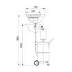 Picture of 44091 - Combination Air Operated Oil Suction Drainer 90 Litre With Transparent Chamber